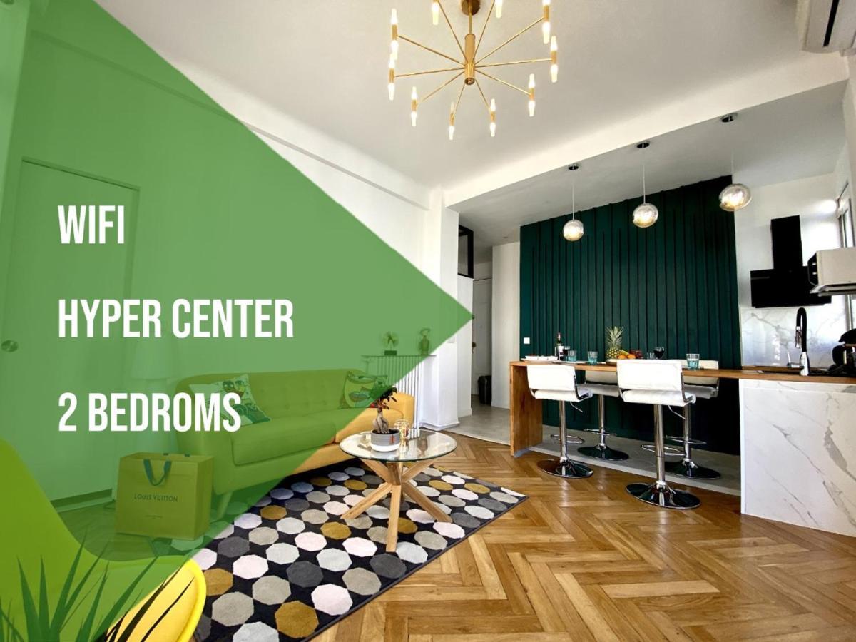 2 Bedroom - Hyper Center - Kitchen - Tramway - Balcony - Air Conditioner - Wifi Niza Exterior foto